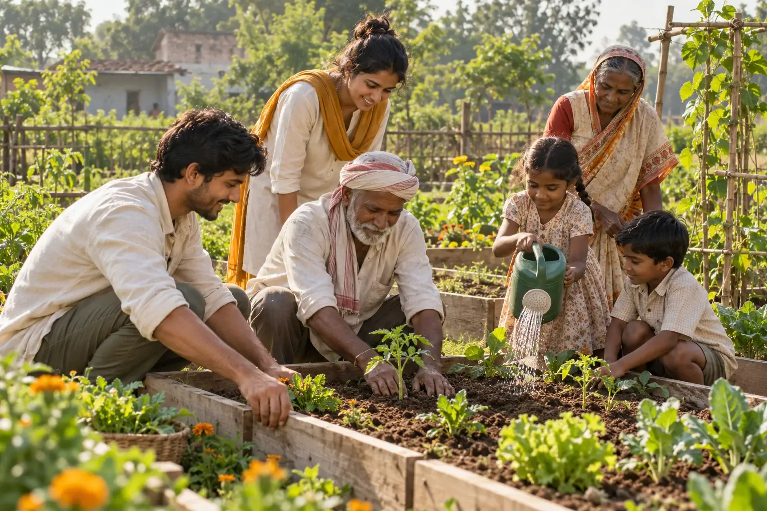 Concept visualization: A garden that connects